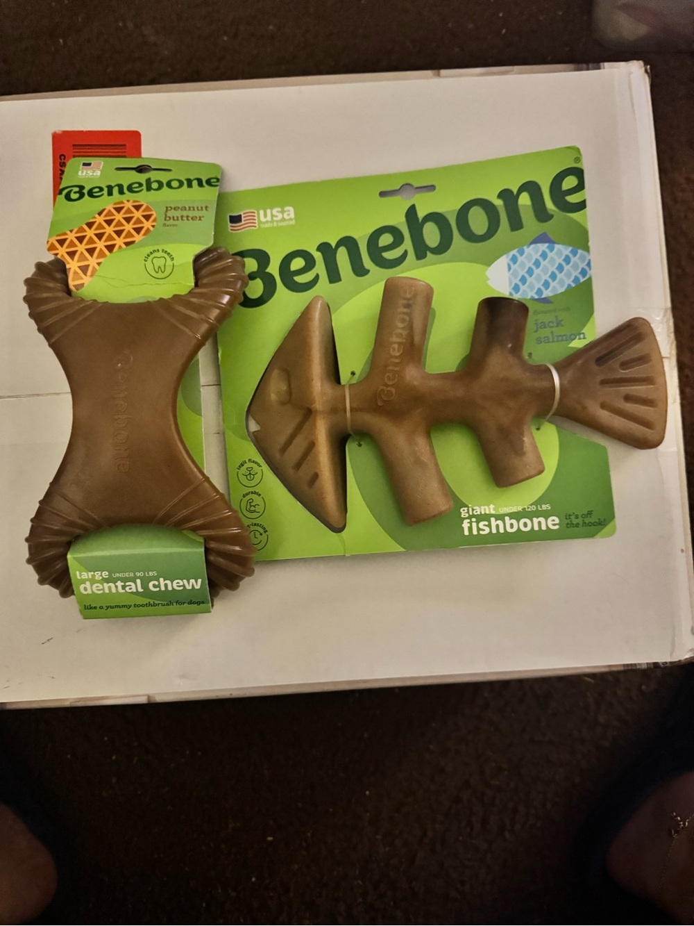 Brown Dental Chew & Fishbone Toy Set - Brown